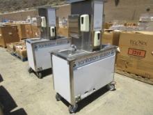Lot Of Portable 2-Sink Sanitation Station,