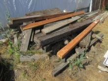 Lot Of Misc Dunnage, Railroad Ties & Lumber
