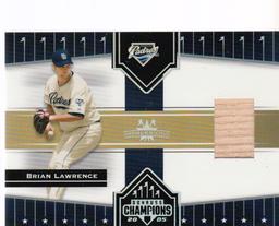 BRIAN LAWRENCE 2005 DONRUSS CHAMPIONS BAT CARD