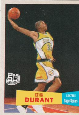 KEVIN DURANT 7 COUNT BASKETBALL CARD LOT / ALL DIFFERENT