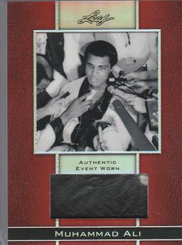 MUHAMMAD ALI 2011 LEAF EVENT WORN MATERIAL CARD