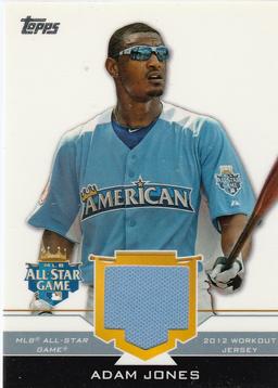 ADAM JONES 2012 TOPPS JERSEY CARD