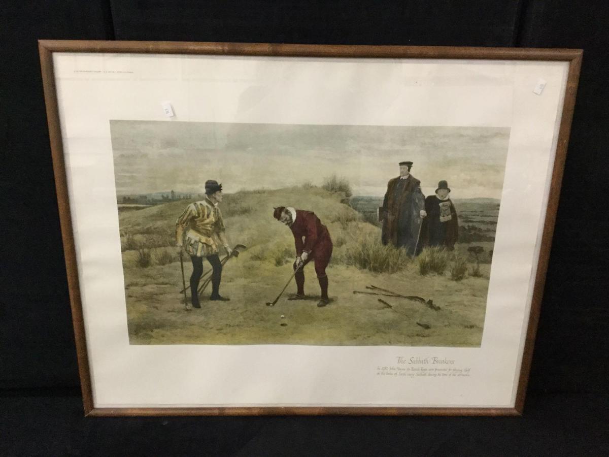 1962 Sportsman Gallery "The Sabbath Breakers" print by John Charles Dolman, 1896