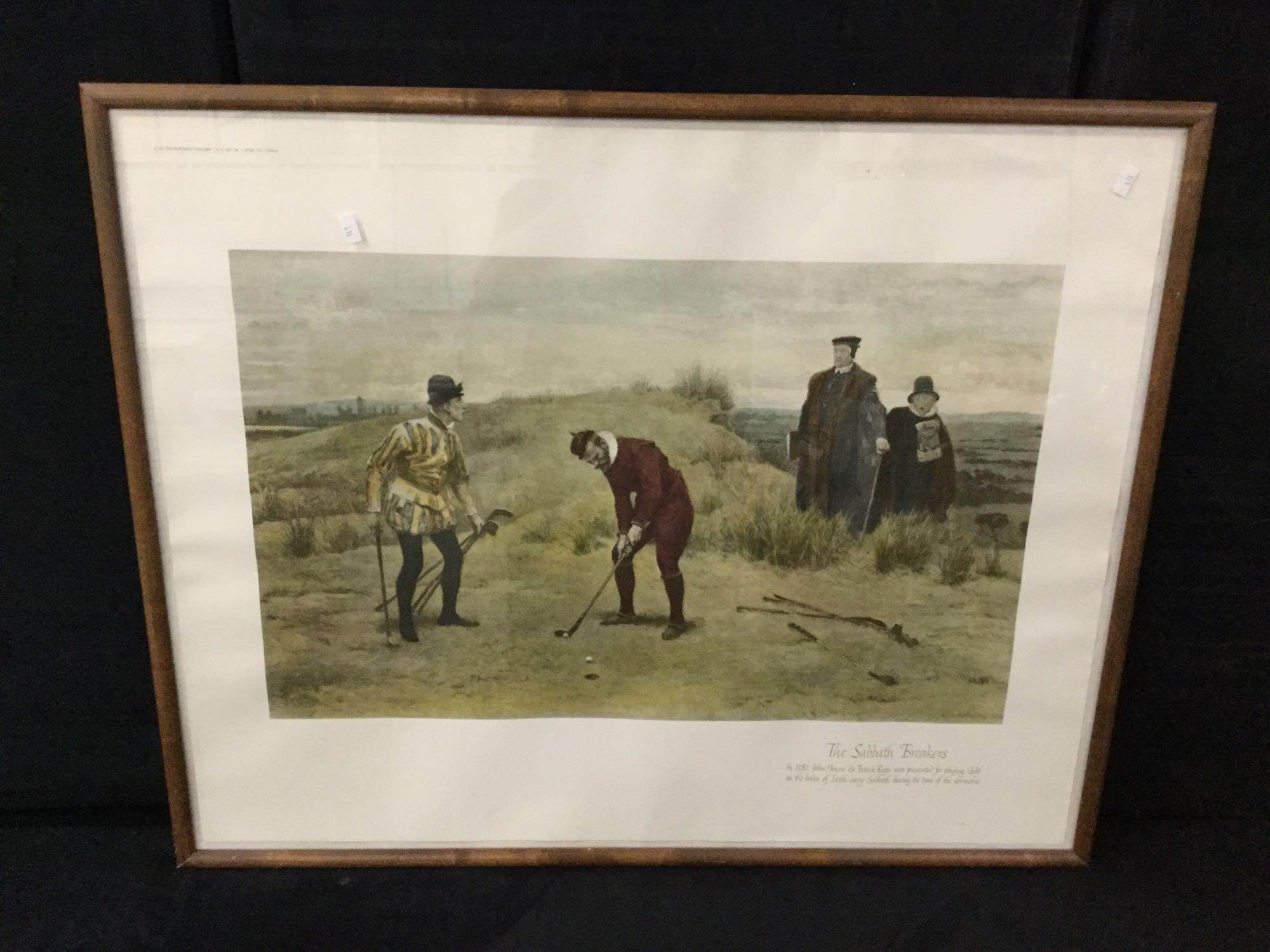 1962 Sportsman Gallery "The Sabbath Breakers" print by John Charles Dolman, 1896