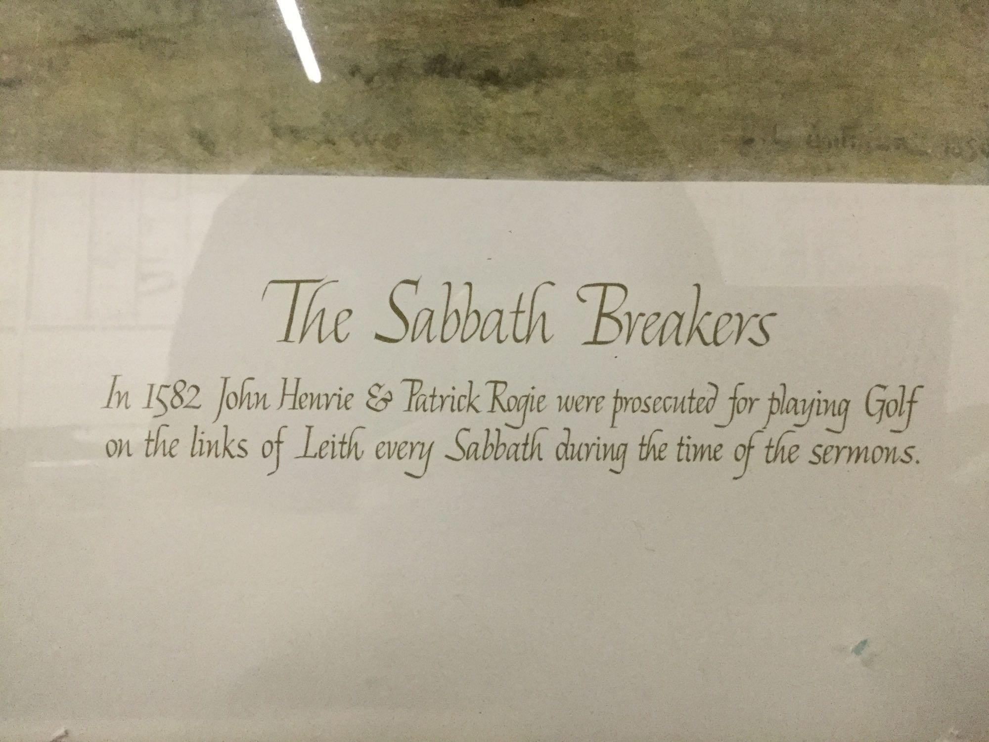 1962 Sportsman Gallery "The Sabbath Breakers" print by John Charles Dolman, 1896