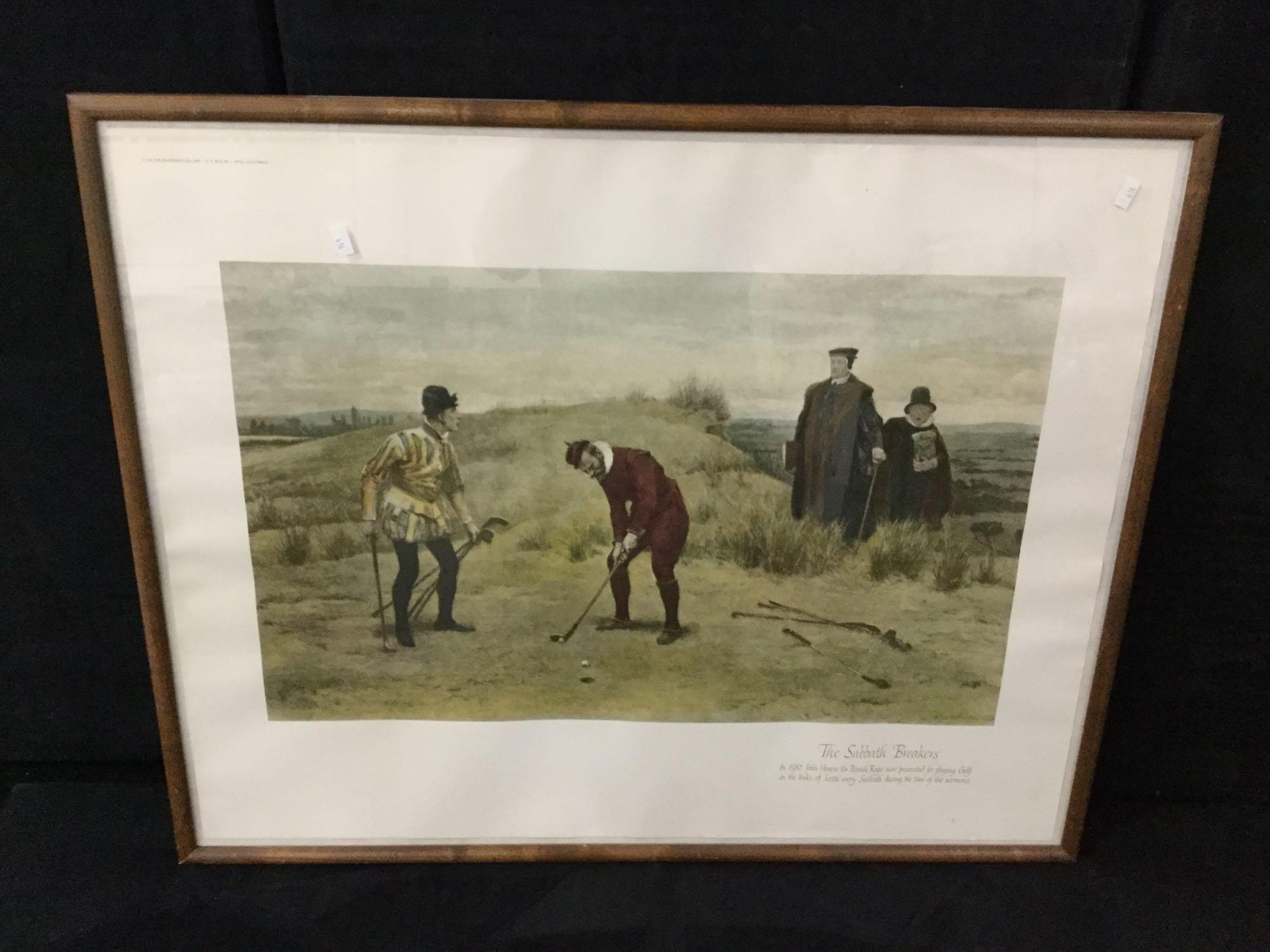 1962 Sportsman Gallery "The Sabbath Breakers" print by John Charles Dolman, 1896