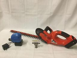 Black and Decker Hedgehog cordless 558mm hedge trimmer with Power Glide battery and charger
