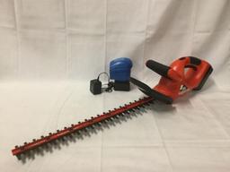 Black and Decker Hedgehog cordless 558mm hedge trimmer with Power Glide battery and charger
