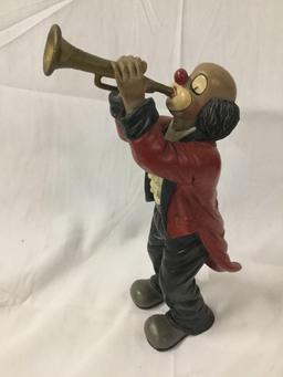Set of 5 clown musician figures by Gilde Clowns Handwerk, Made in Germany,
