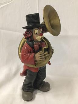 Set of 5 clown musician figures by Gilde Clowns Handwerk, Made in Germany,