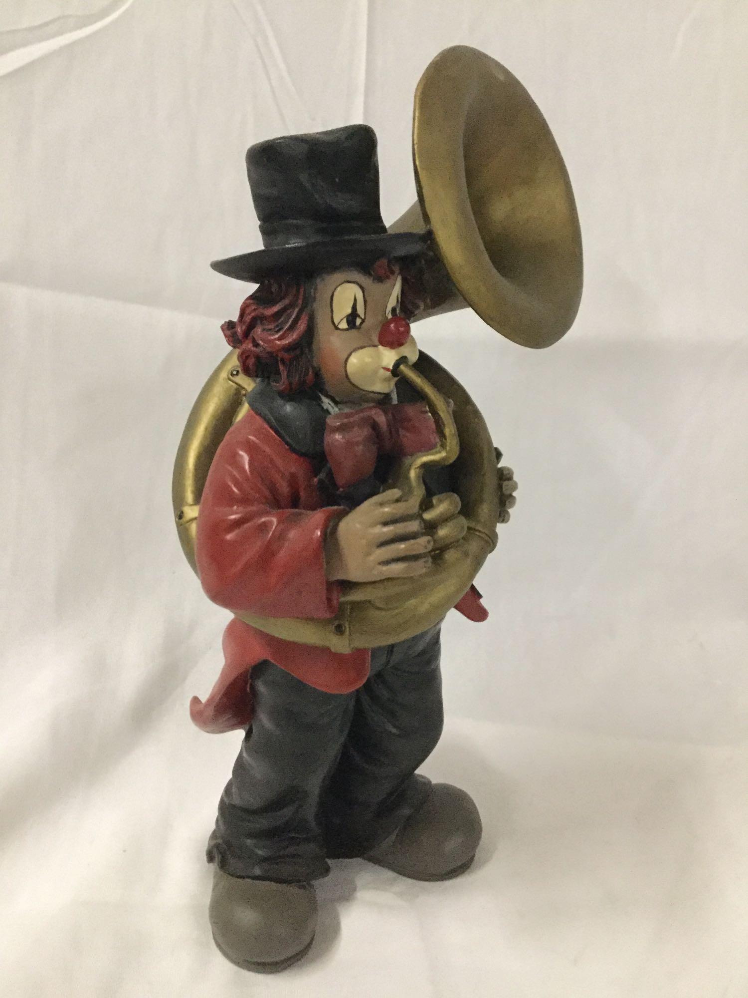 Set of 5 clown musician figures by Gilde Clowns Handwerk, Made in Germany,