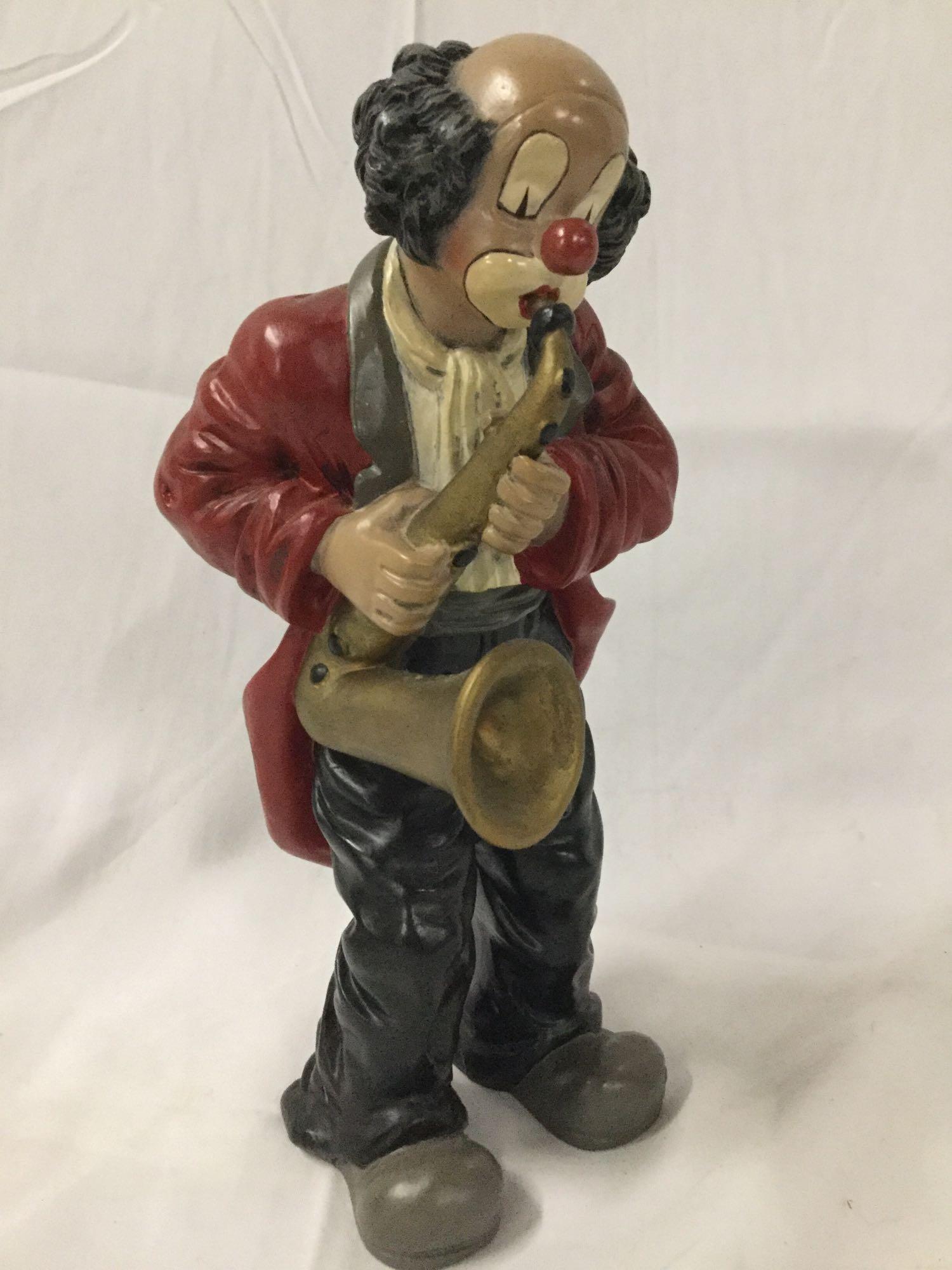 Set of 5 clown musician figures by Gilde Clowns Handwerk, Made in Germany,