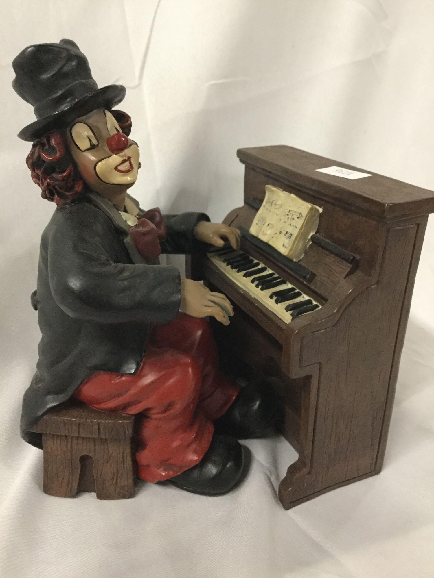 Set of 5 clown musician figures by Gilde Clowns Handwerk, Made in Germany,
