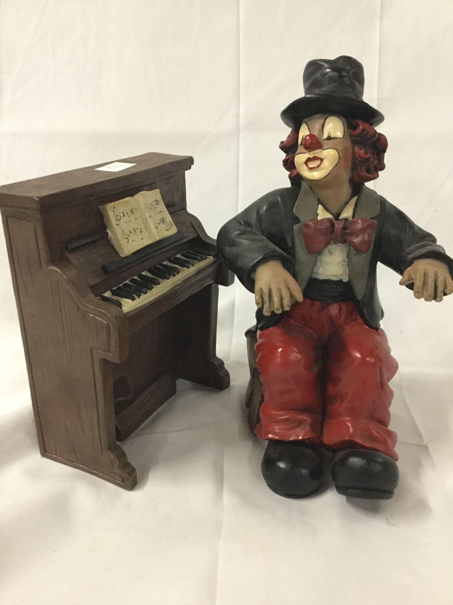 Set of 5 clown musician figures by Gilde Clowns Handwerk, Made in Germany,