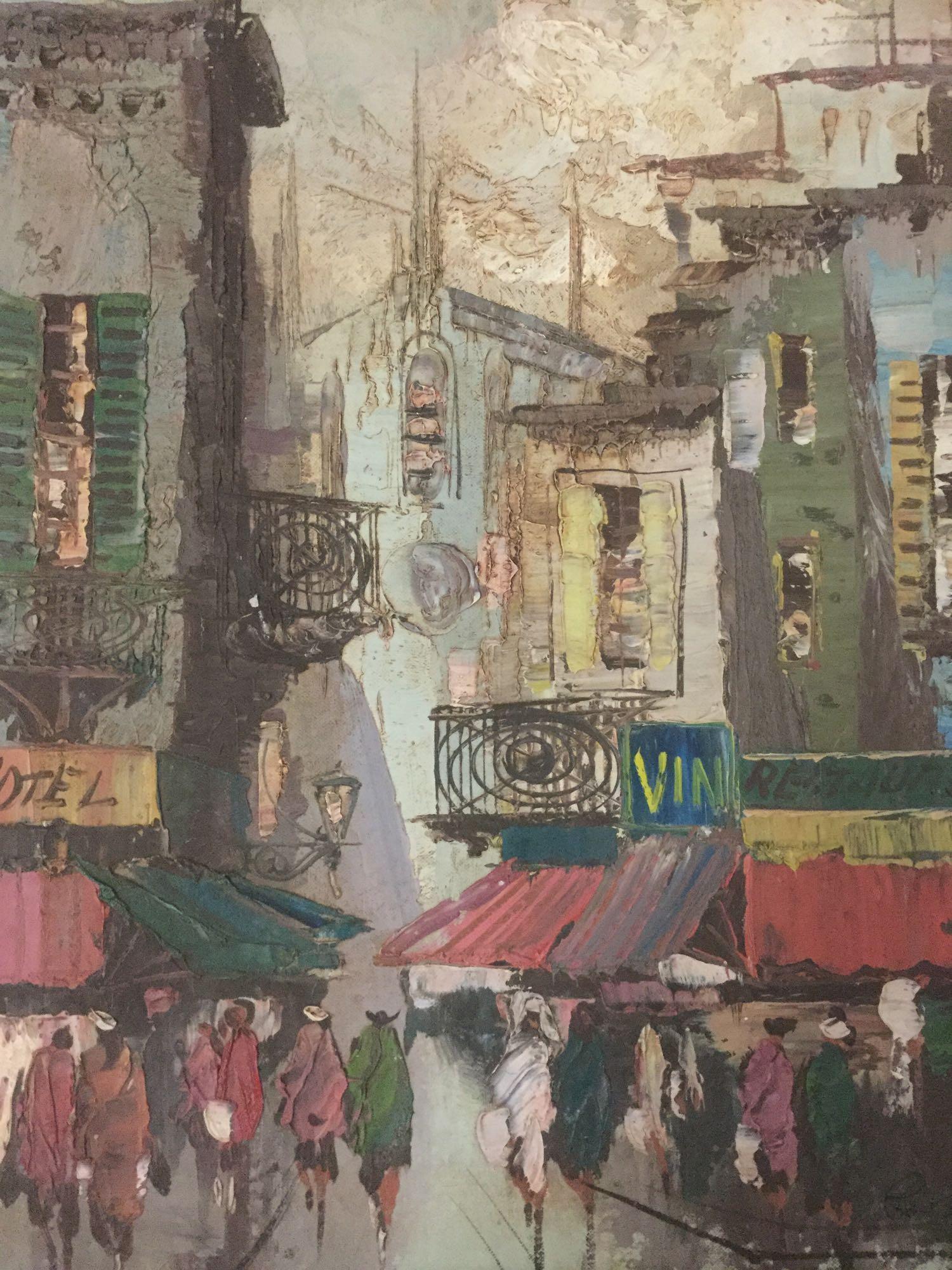 Framed original oil painting by Pablo - Espana with COA from Robert Sills Gallery