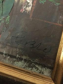 Framed original oil painting by Pablo - Espana with COA from Robert Sills Gallery