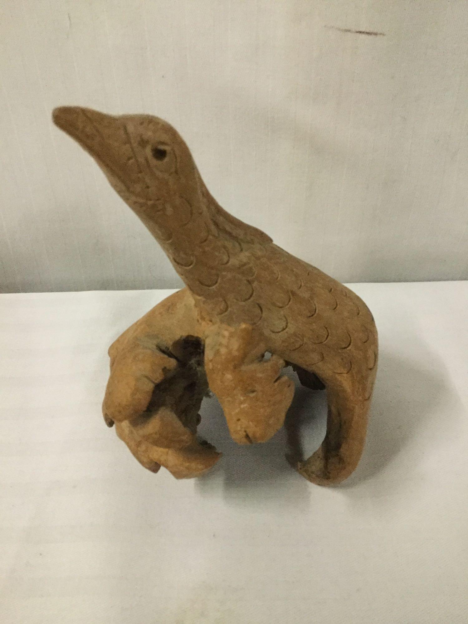 12 pc lot of bird figures incl. duck lamp, goose serving tray and other bird design collectibles