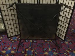 Metal and lacquered wicker coffee table from the Philippines