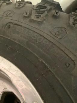 Set of 4 Irok Suler Swamper 36x13.5OR17LT tires with 18.5 inch Weld Racing rims - Nice!