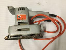 Collection of hand tools, sockets, drill bits sets and a belt sander - see pics