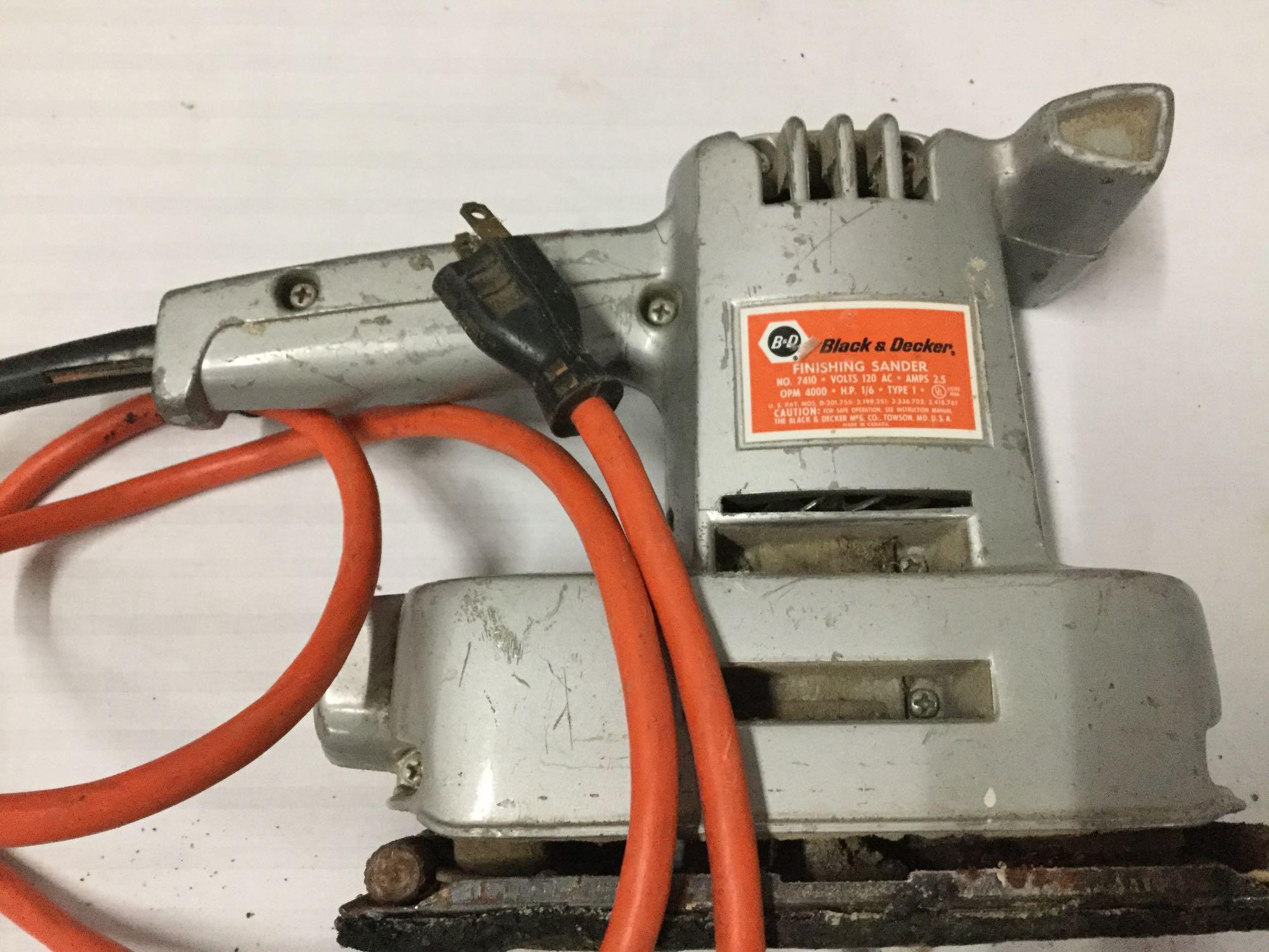 Collection of hand tools, sockets, drill bits sets and a belt sander - see pics