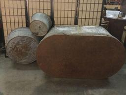 Selection of 3 vintage galvanized metal tubs incl. large Universal stock tank