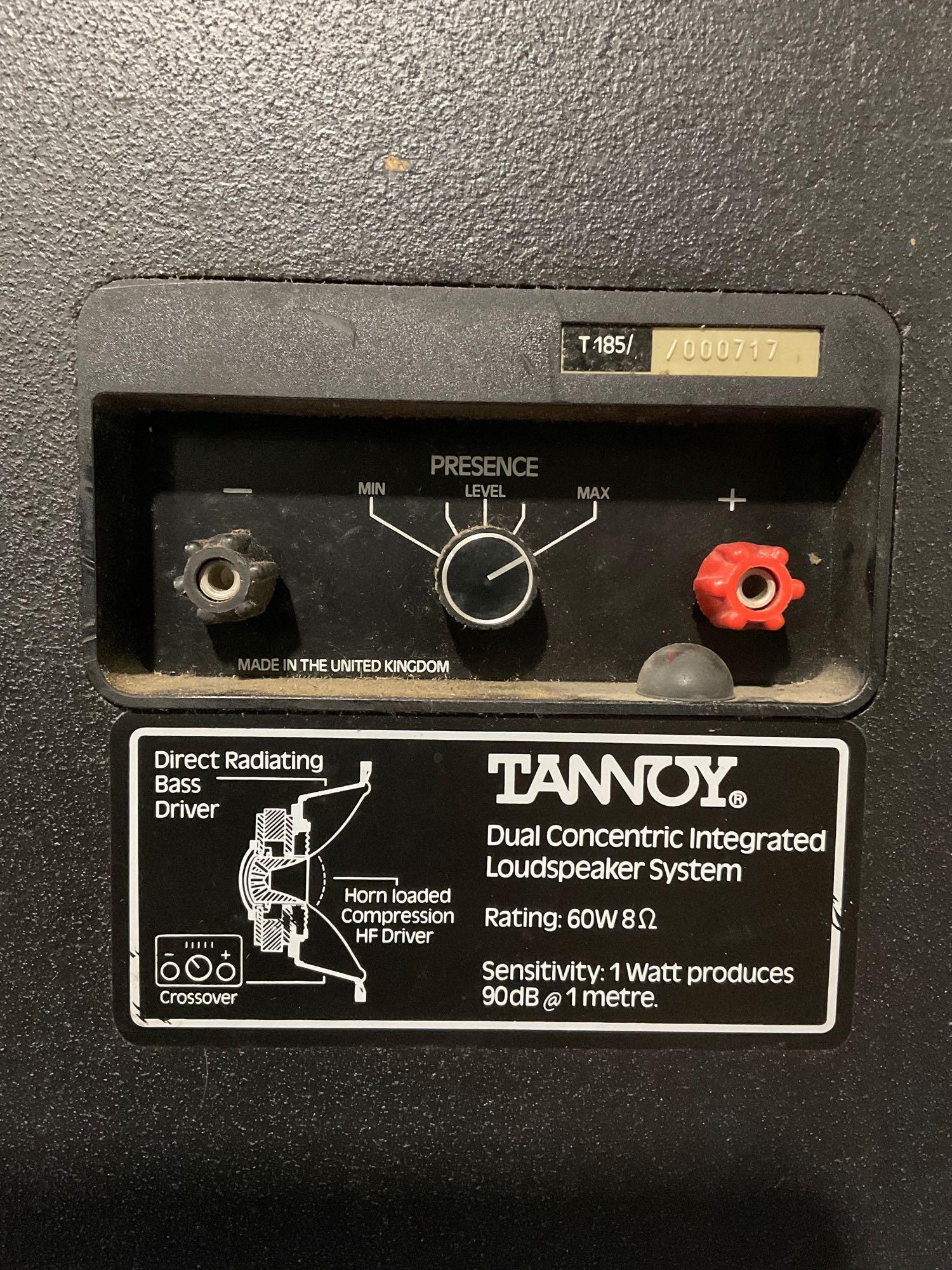 Pair of Tannoy T185 Speakers