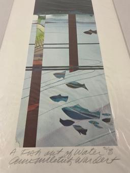Signed / numbered art print A FISH OUT OF WATER by Ann Militich-Warder, #ed 96/600