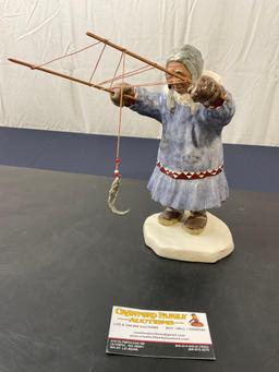 Signed Vintage Alaskan Figurine by C. Alan Johnson titled Helen