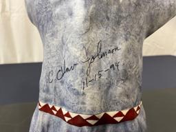 Signed Vintage Alaskan Figurine by C. Alan Johnson titled Helen