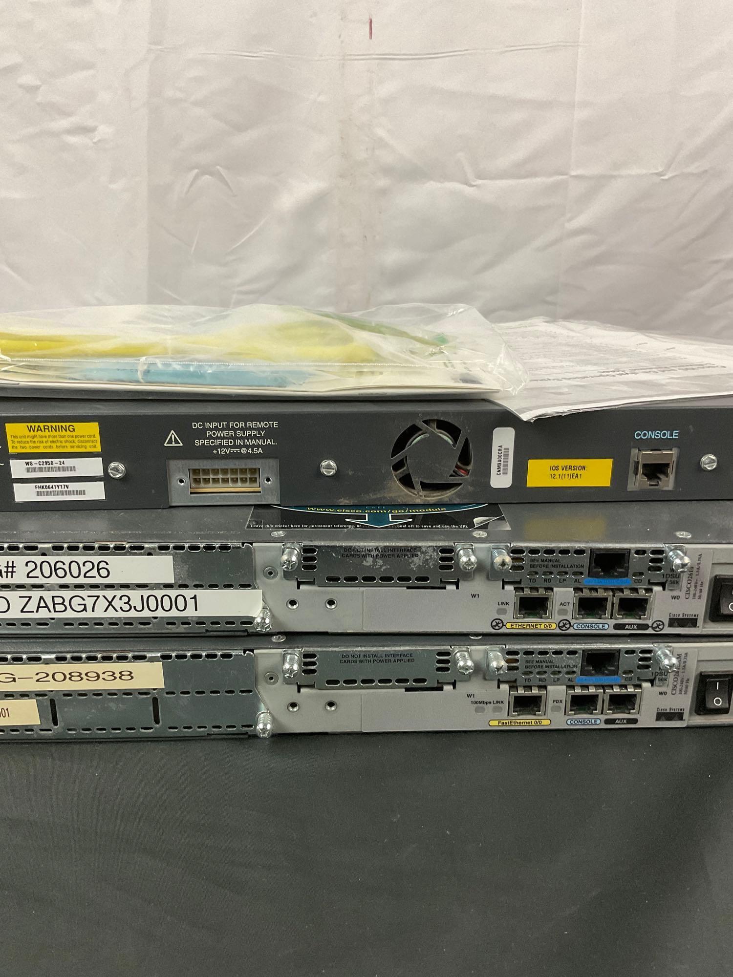 2x Cisco 2600 series routers (Cisco 2610XM & Cisco 2610) & Cisco Catalyst 2950 series