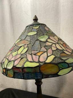 Tiffany Style Stained Glass Lamp, 22 inches tall