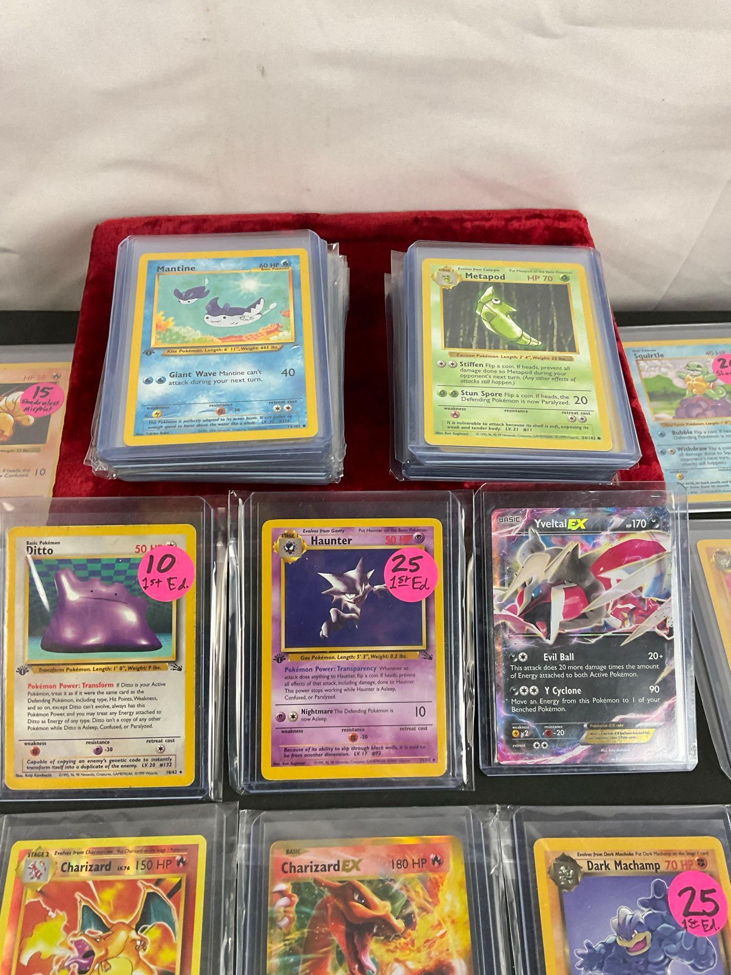 ~50 Vintage & Modern Pokemon Cards incl Several Shadowless, First Edition, & EX Variants