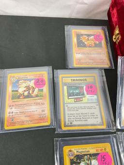~50 Vintage & Modern Pokemon Cards incl Several Shadowless, First Edition, & EX Variants