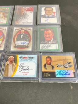 Collection of Signed Celebrity & Actors Trading Cards incl. Kevin Hart, Josh Gad, & Danny Trejo