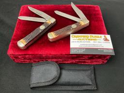 Pair of Vintage Remington Double Folding Knives, Model R12