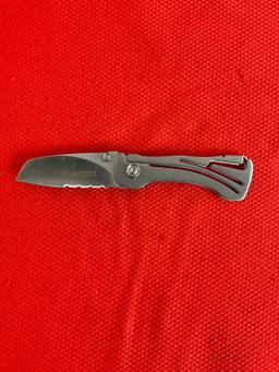 CRKT Klecker NIRK NOVO 2.75" 420J2 Steel Folding Knife w/ Brushed Frame Model 5175. NIB. See pics.