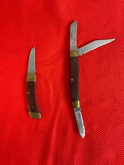 2 pcs Vintage Sears Craftsman U.S.A. Folding Steel Pocket Knives No. 95231 & 95824. See pics.