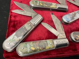 5x Collectors Edition Vintage Style Remington Double Knives by Barlow, 2-2.5 inch blades in box