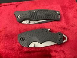 Pair of Folding Knives, Western titanium bonded pocket knife & Kershaw Model 8700 Shuffle