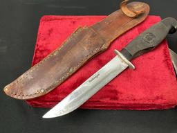 Trio of Fixed Blade Knives, K.J. Eriksson, Cattaraugus, Kinfolks #368