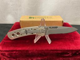 CRKT 14K Summit Mt. Rainier Liner Lock Knife, Stainless Finish NIB