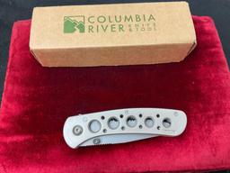 CRKT 14K Summit Mt. Rainier Liner Lock Knife, Stainless Finish NIB