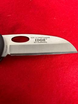 NIB CRKT Self Sharpening Edgie Folding Pocket Knife w/ a 3" Blade - See pics