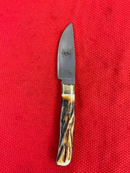 The Bone Collector 3.25" Steel Fixed Blade Hunting Knife w/ Bone Handle Model BC-75WB. NIB. See