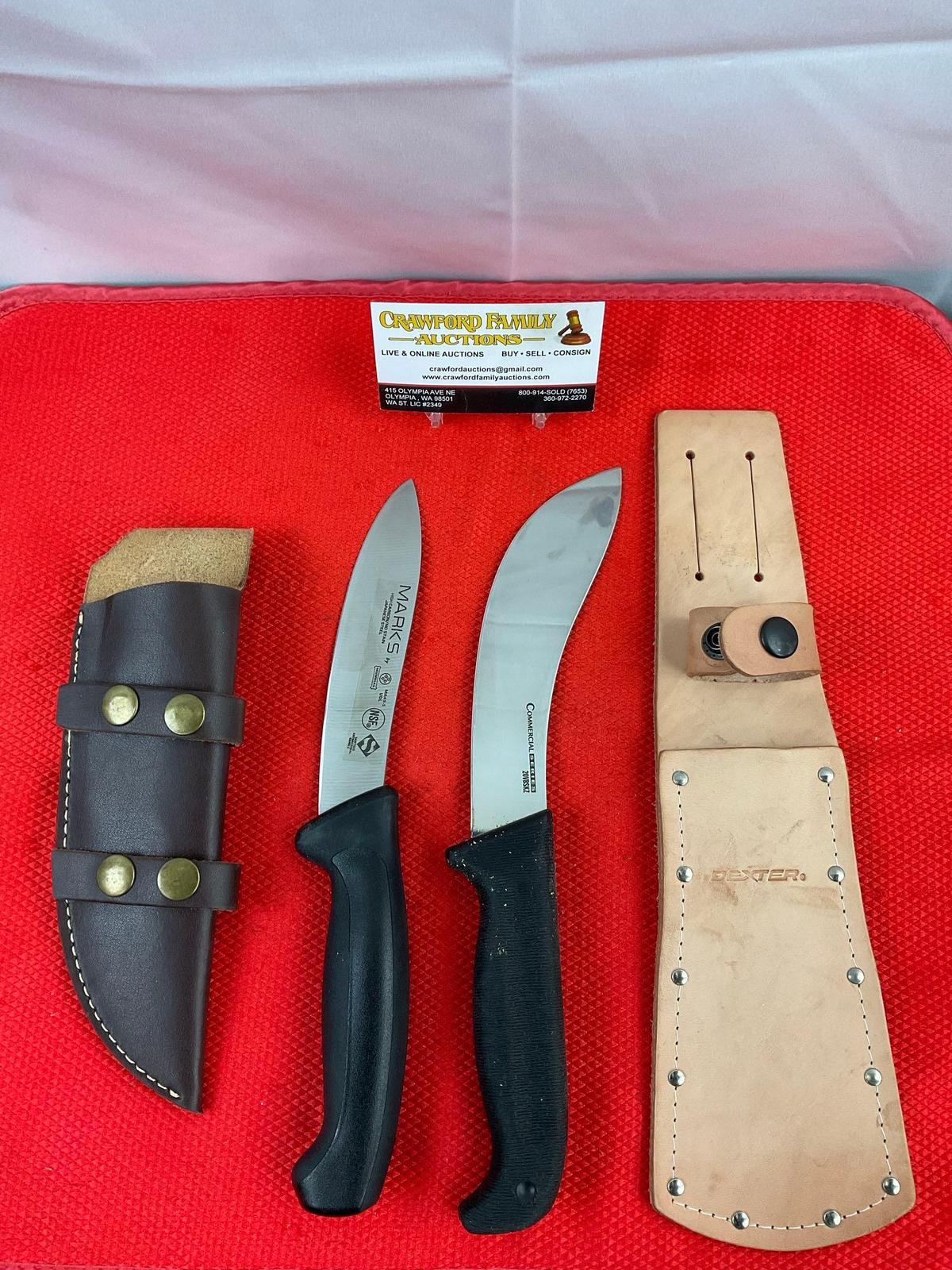 2 pcs Modern Steel Fixed Blade Knives. 1x Cold Steel 20VBSKZ, 1x Mundial MA49-5. See pics.