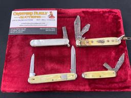 4x Mother of Pearl Handled Pocket Knives, by Kent, Remington UMC, and two unmarked