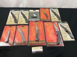 10 Assorted Knives in original packaging by Hunters Advantage & Northwest Trail