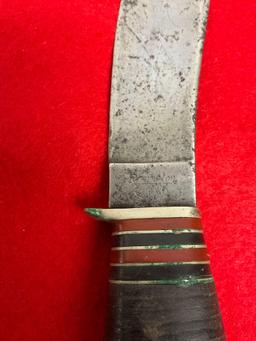 Remington RH 32 Fixed Blade Knife w/ Leather Sheathe - 4.5" - See pics