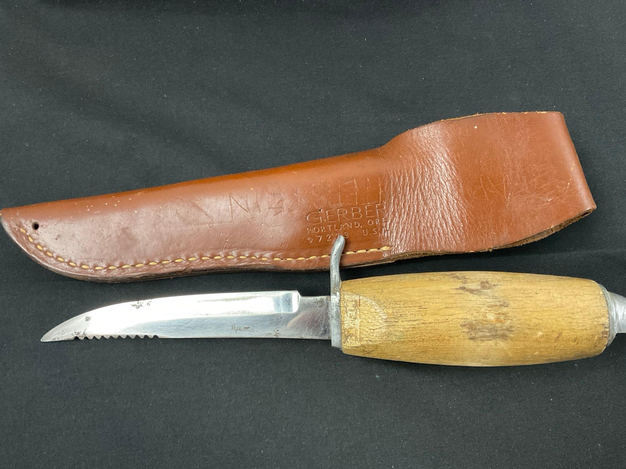 Trio of Knives, Floating Fish Knife, Colonial Fish Knife Folder & Fish Master Fixed Blade